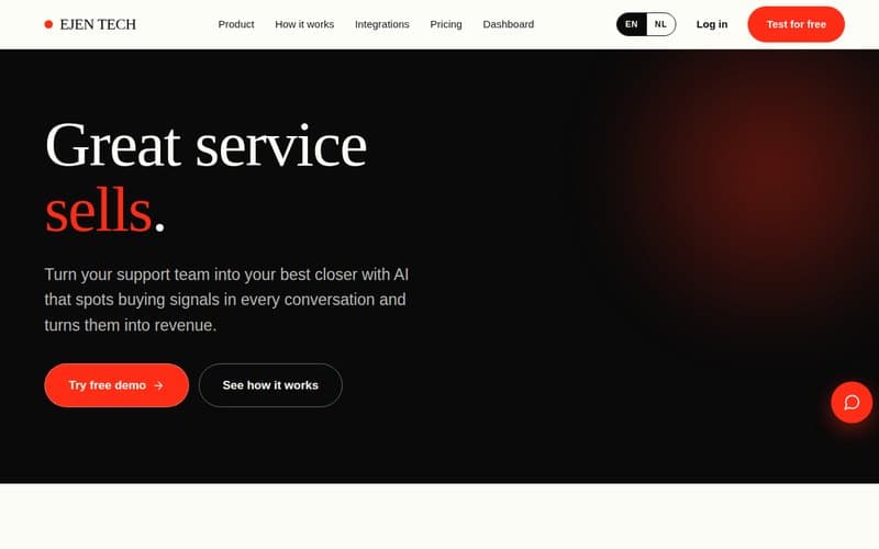 Ejen Tech website preview